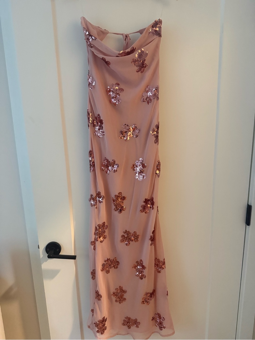 Peppermayo Sweet Escape Sequin Maxi Dress - Baby Pink - Picture 2 of 2